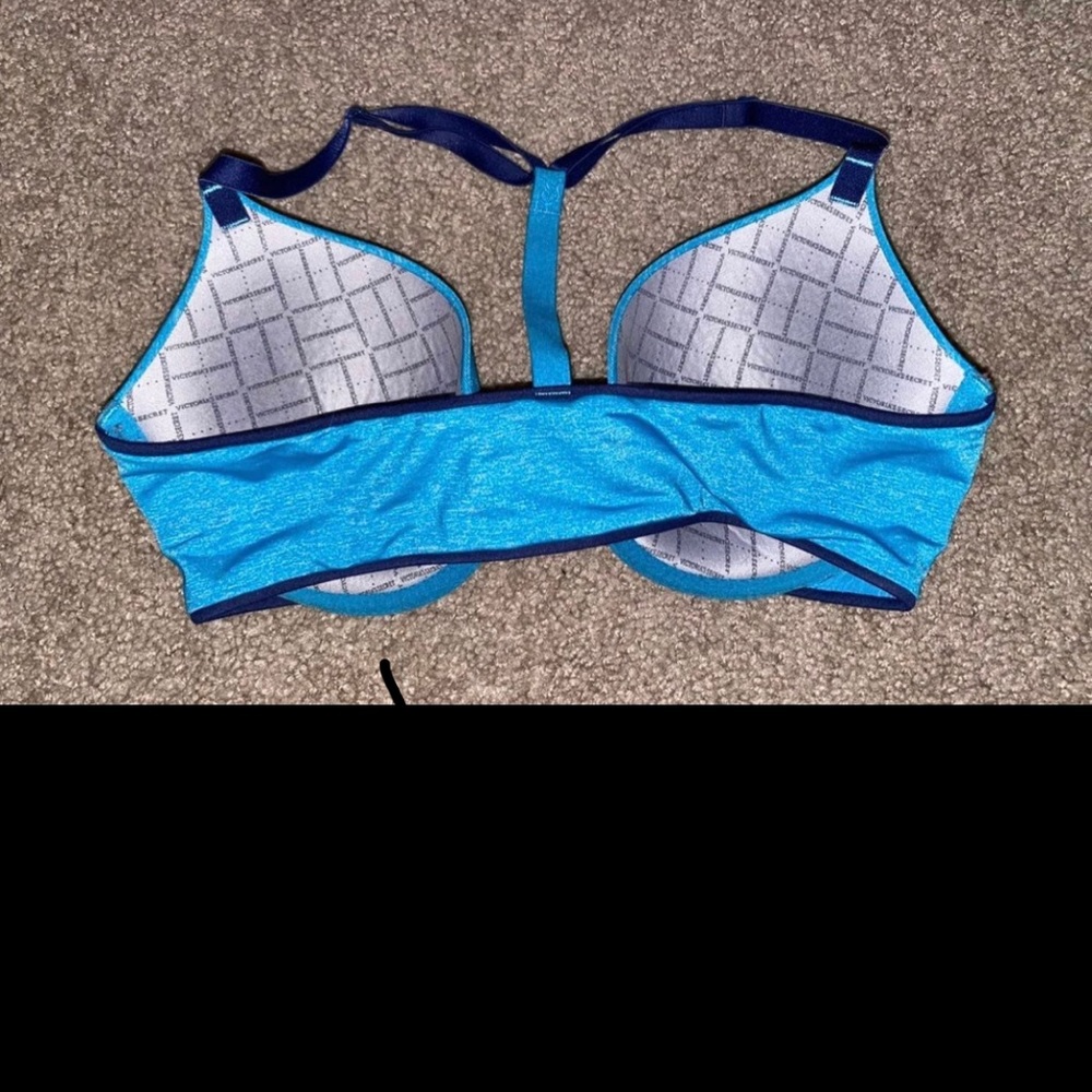 34D VS Blue Racerback Bra - Picture 2 of 2